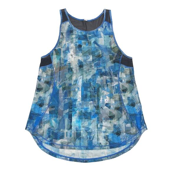 LULULEMON Sculpt Tank II Sz 2 Sun Dazed Multi Blue Super Dark - Picture 3 of 6